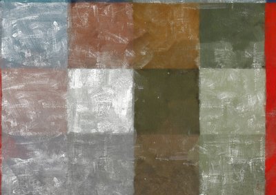 Ohne Titel mit rotem Streifen von Alex Caminker